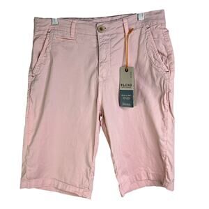 Blend Jeansmaker Chino Shorts Mens M Pink Classic Beach Pool Club Flat Front NWT